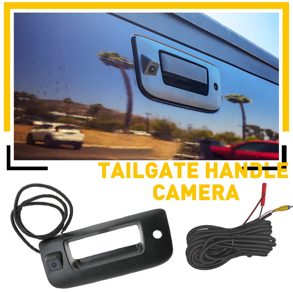 2007-2013 For Chevy Silverado/GMC Sierra Rear Tailgate View Backup Handle Camera
