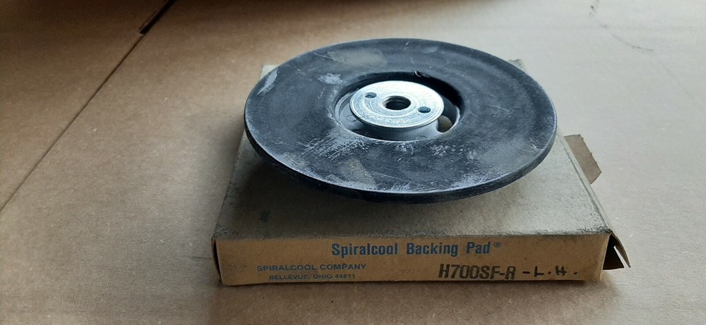 Spiralcool 7" grinder backing pad w/LH thread