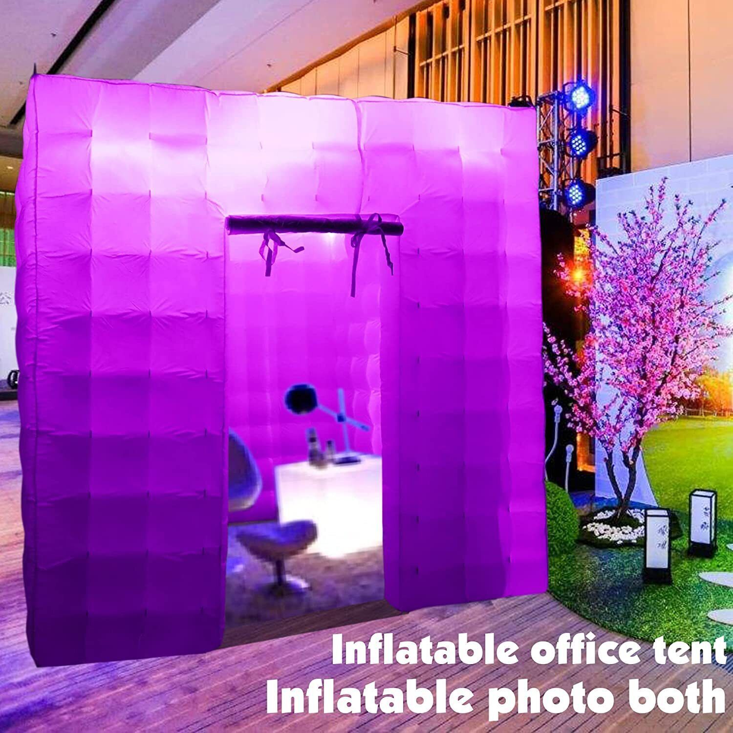 8.2FT Portable Inflatable Photo Booth Enclosure for Wedding Party Events 1 Door