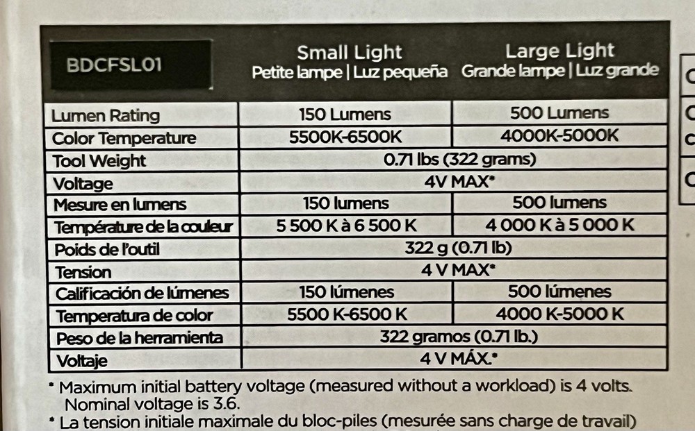 BLACK+DECKER snake light - 2 in 1 Rechargeable Light BDCFSL01 l👀k