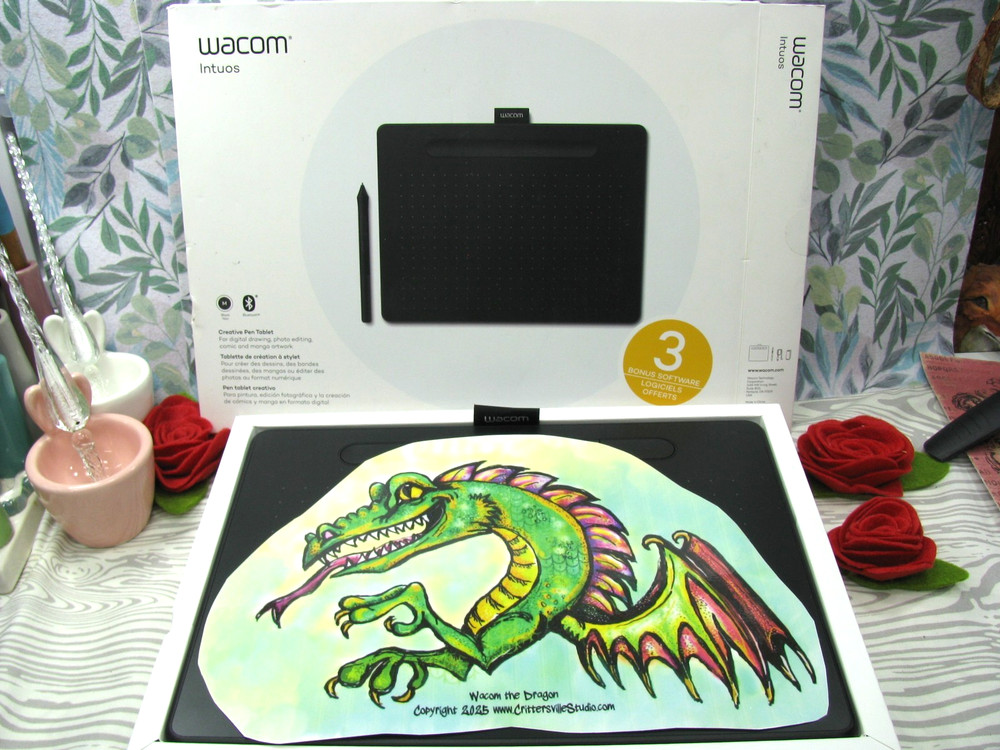 WACOM INTUOS CTL-6100WL, M Wireless Bluetooth/ USB Graphics Drawing Pad, PC/ Mac