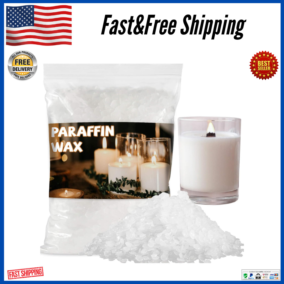 Wax for Candle-Making White Wax Beads, Wax Bulk for DIY Craft,Candle Making, USA