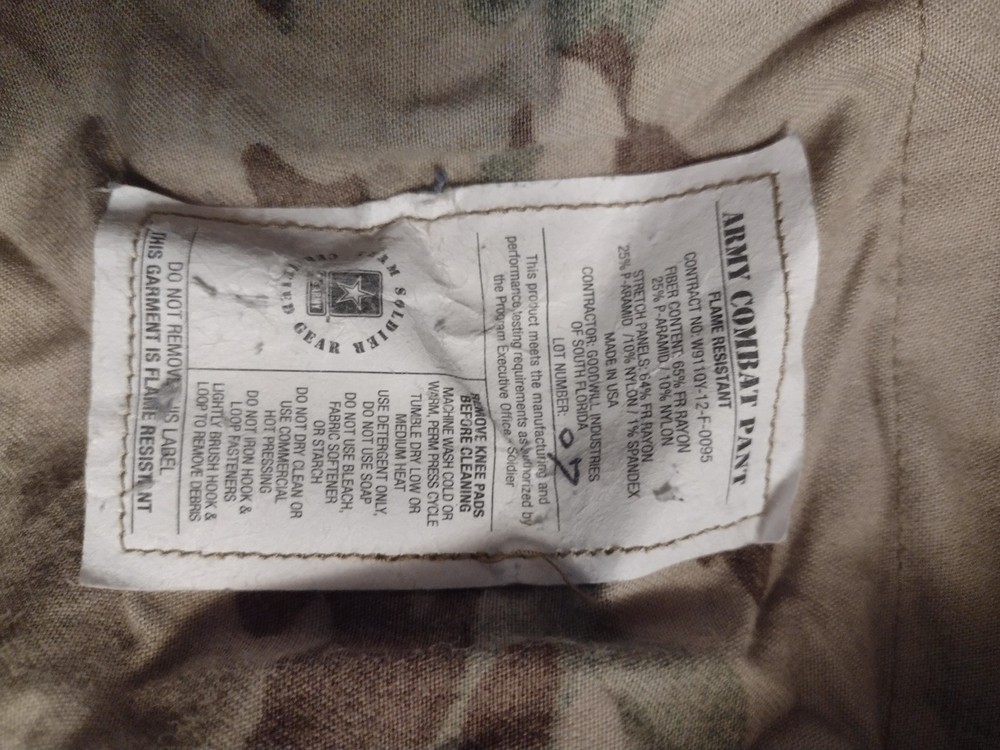 Army combat pants medium regular