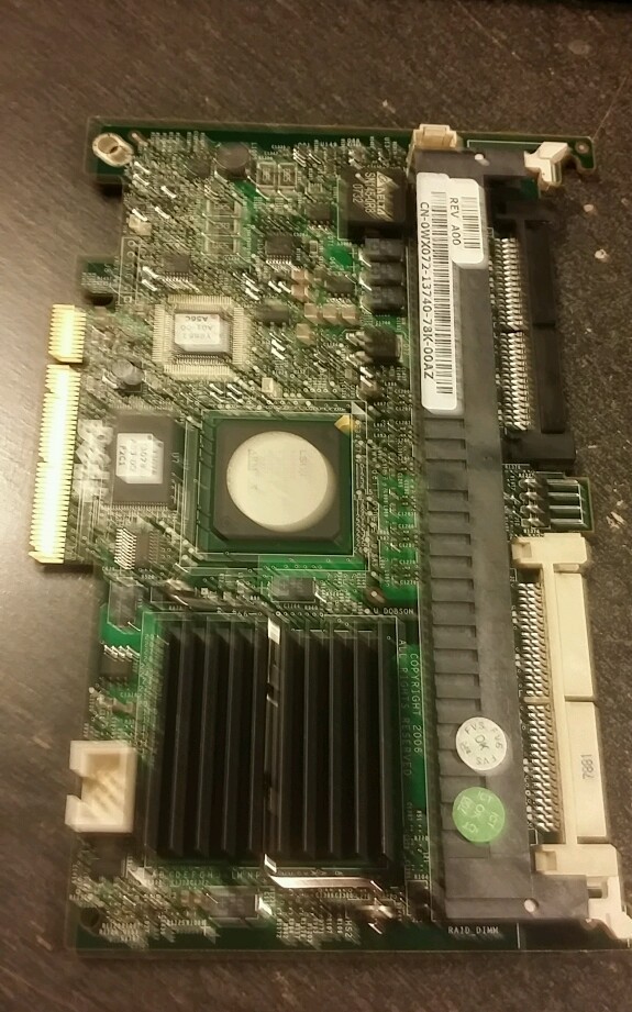 DELL WX072 0WX072 PERC 5I PCI-E RAID CONTROLLER FOR POWEREDGE 1950 2950