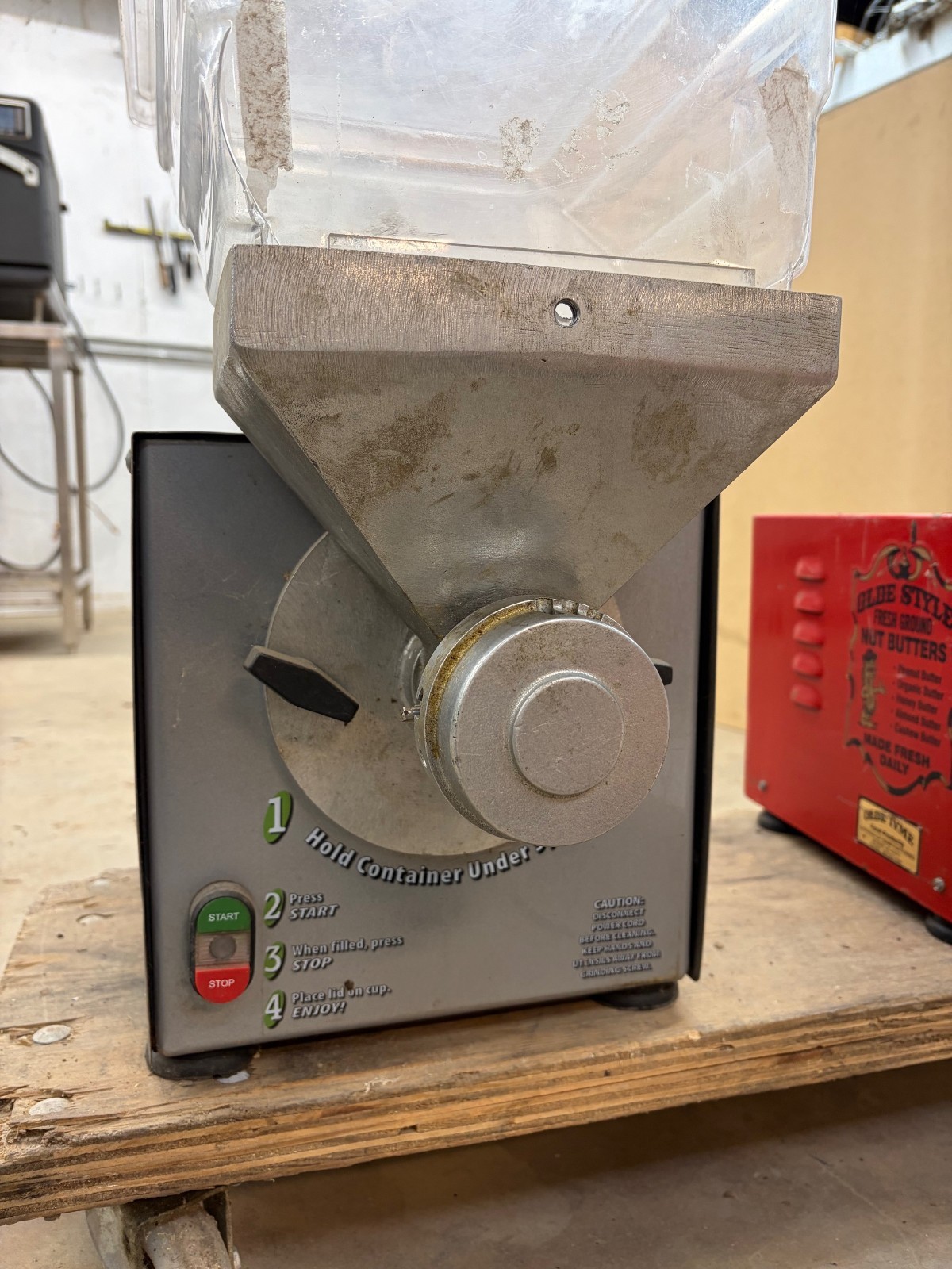 Olde Tyme Stainless Steel Nut Mill PN2 Peanut Butter Grinder Almond Cashews 115v