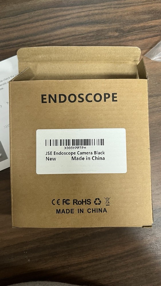 ENDOSCOPE CAMERA WITH LIGHT 16.4FT SEMI-RIGID CABLE WATERPROOF BORESCOPE SNAKE