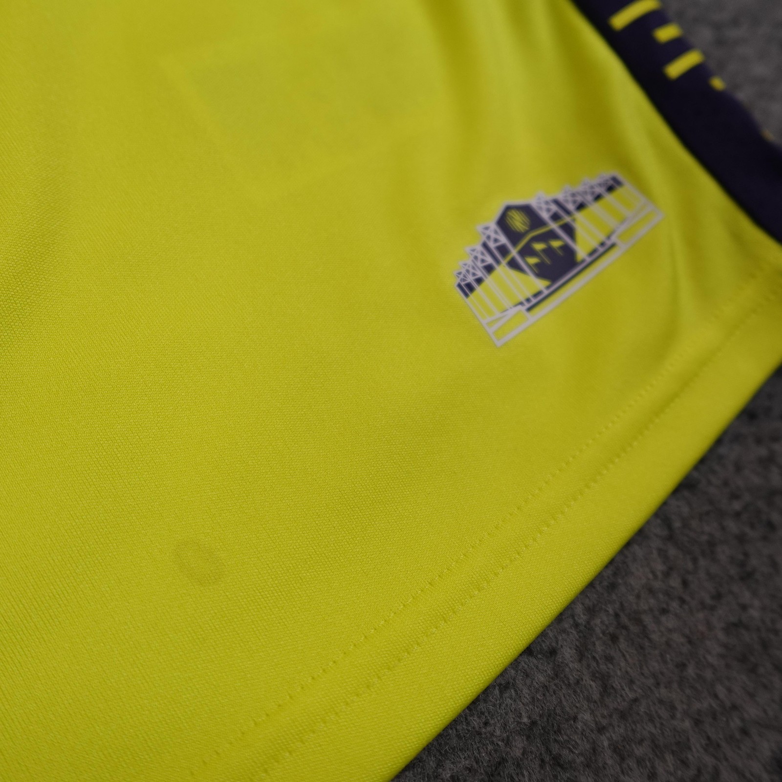 Nashville SC Jersey Mens Small Yellow MLS Soccer Adidas AEROREADY Renasant 2021