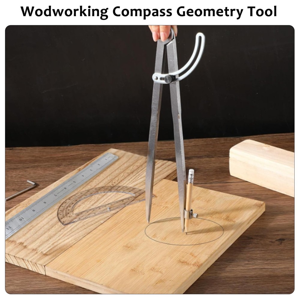 Compass Geometry Tool Drawing Compass Professional 12 Inch Large Compass with...
