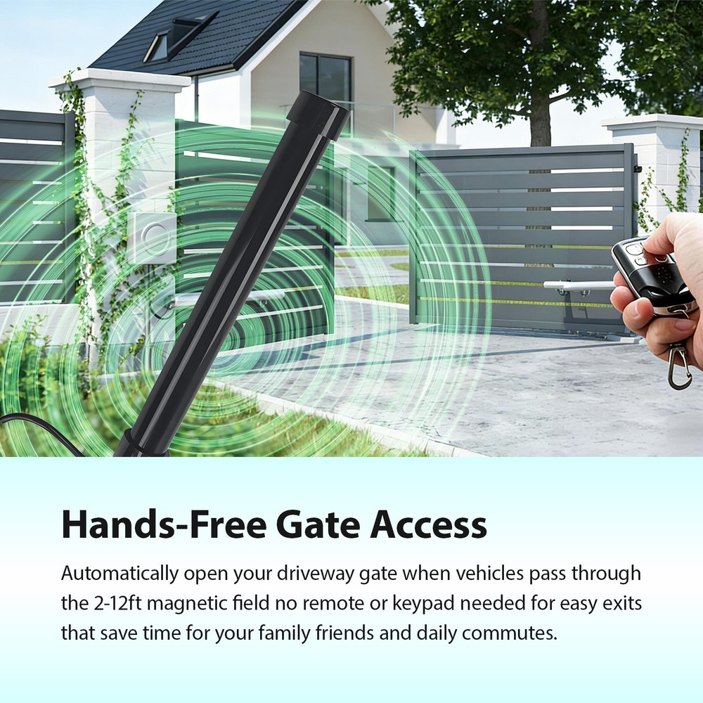 Vehicle Exit Wand Sensor with 50Ft Cable for Gate Opener Systems