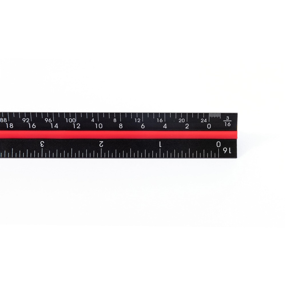 12 Inch 3-Sided Ruler Drafting Ruler Perfect for Architects Engineering