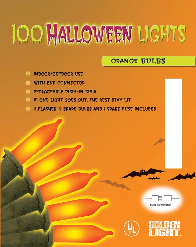 100-Light Halloween String Lights - Morris Costumes