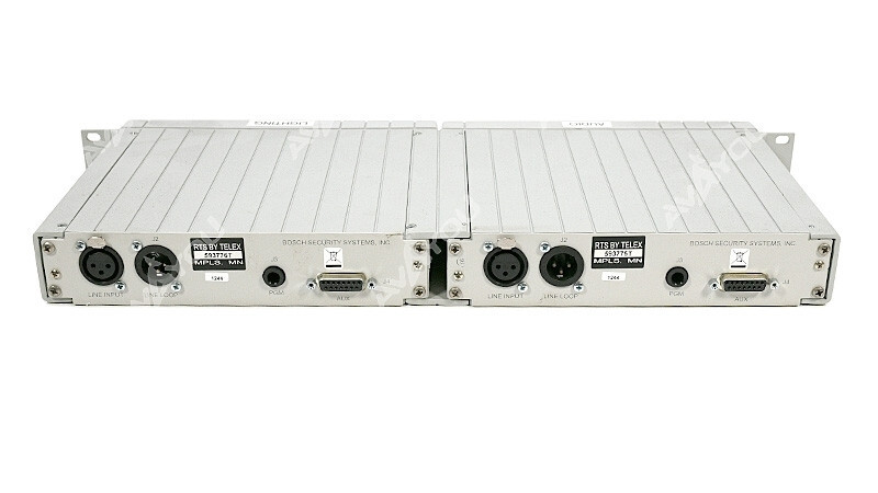 (2) RTS Telex 2CH RM-325 Rack Mount Intercom Programmable User Station