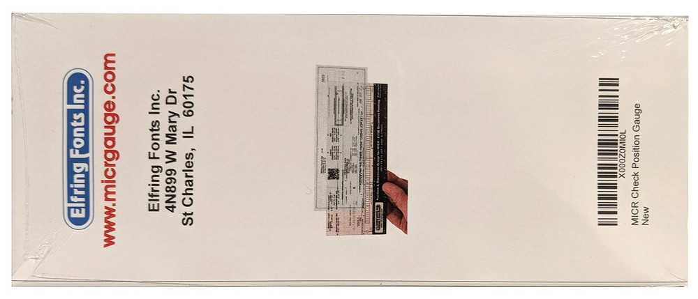 MICR Check Position Gauge