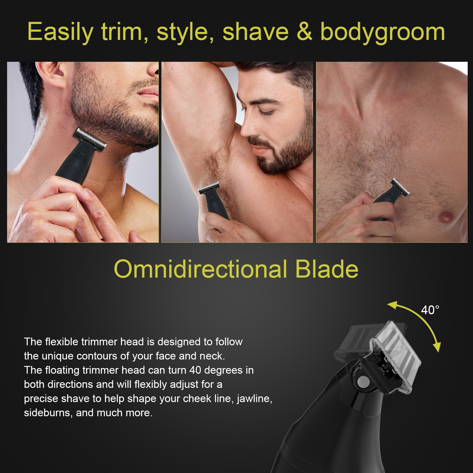 Trimmer Head Blade For Beard Hair Razor Compatible with BRAUN XT3 XT5 XT5300