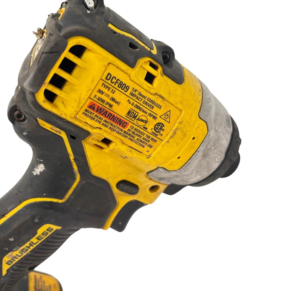 DeWalt DCF809 ATOMIC 20V MAX Brushless Compact 1/4" Cordless Impact Driver