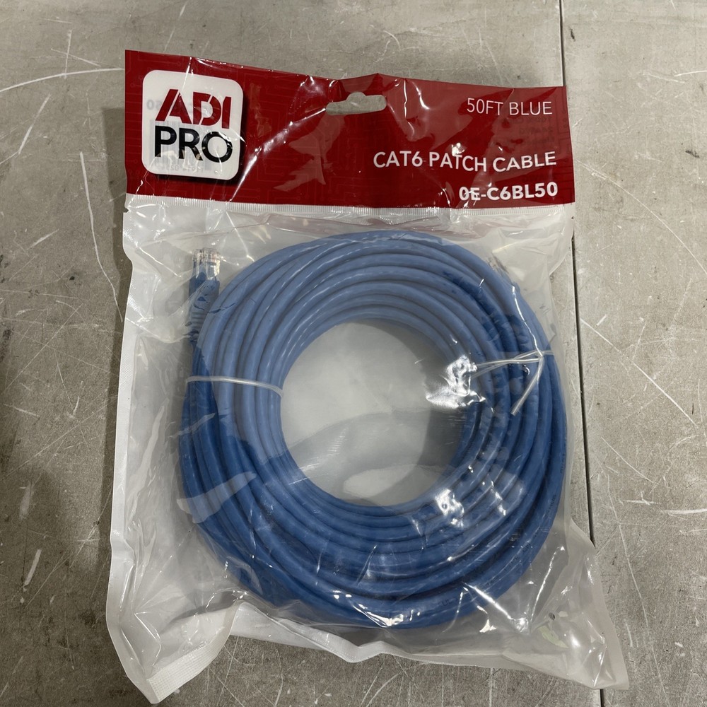 ADI Pro 50ft CAT6 Patch Cable 100% Copper