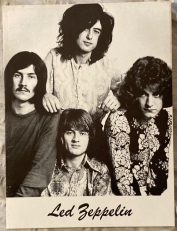 Led Zeppelin 1969 Press Kit Folder New Old Stock Mini Poster