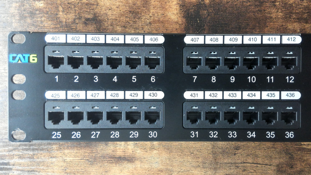 ICC ICMPP04860 48-port CAT6 Patch Panel Rack Mountable 2 RMS