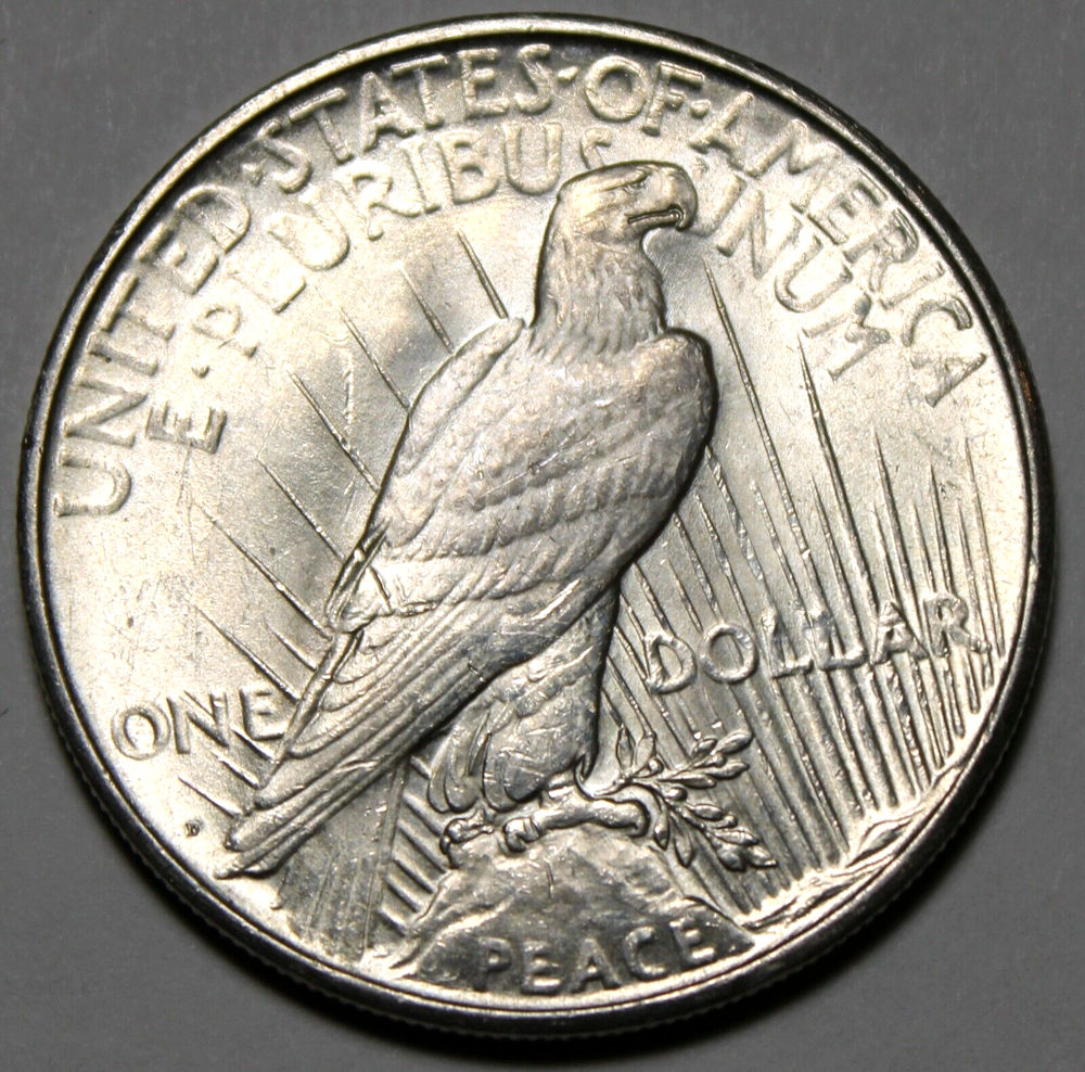 1934 D Peace Dollar - Unc !!