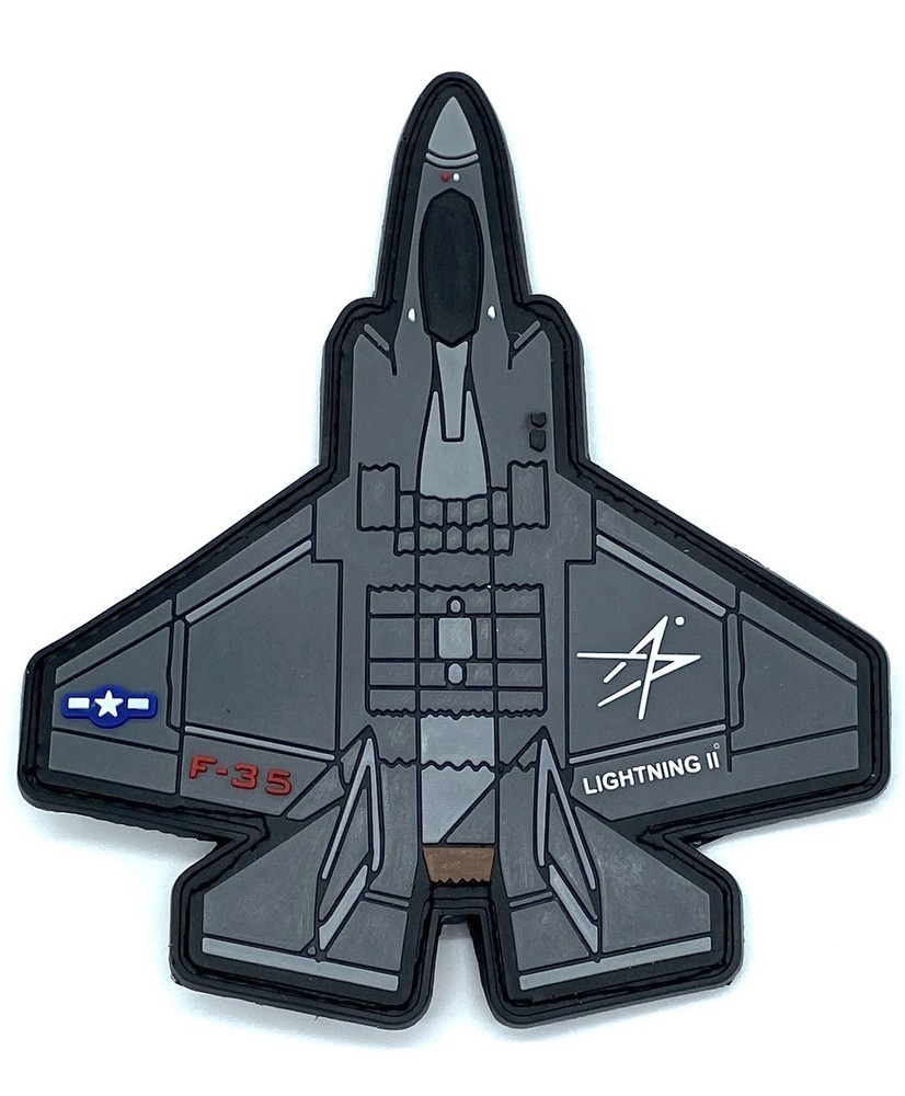 Lockheed Martin® F-35C Lightning II®, 5 inch, Hook and Loop PVC Patch