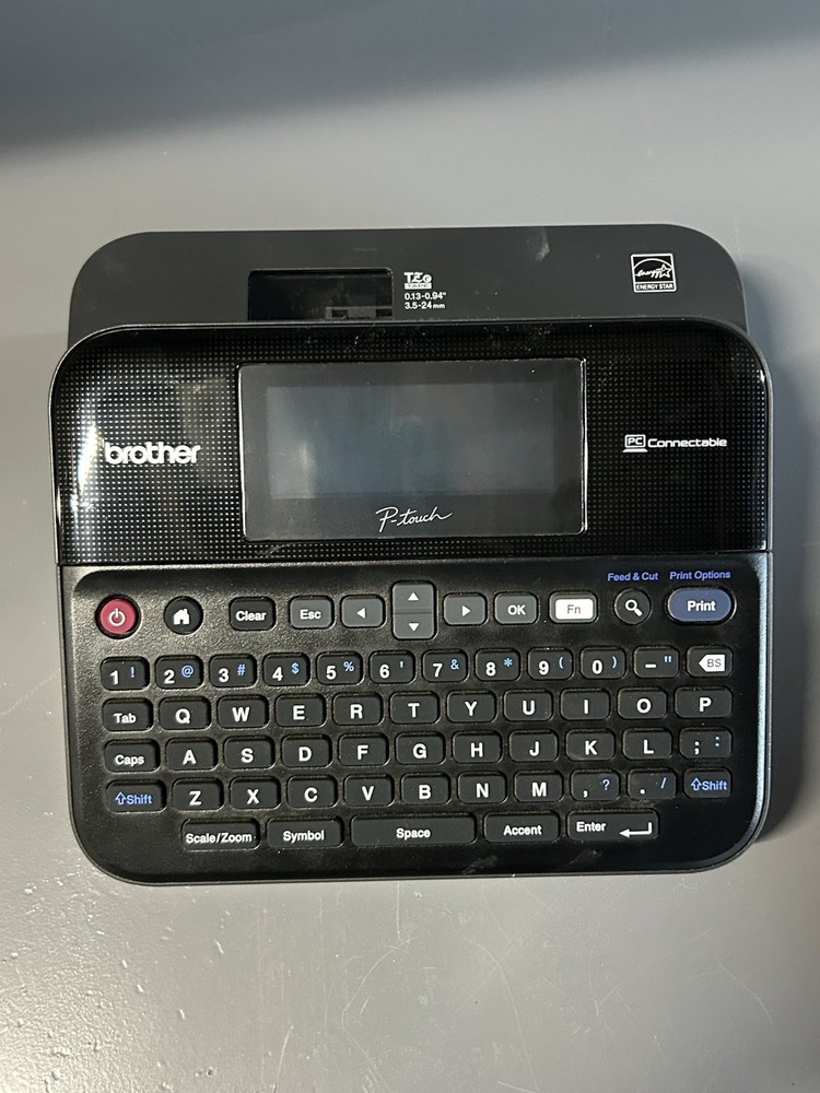 Brother Printer PTD600 PC Connectible Label Maker - Black