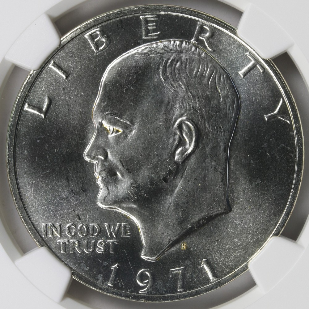 1971-S Silver Eisenhower Dollar Ike $1 NGC MS65
