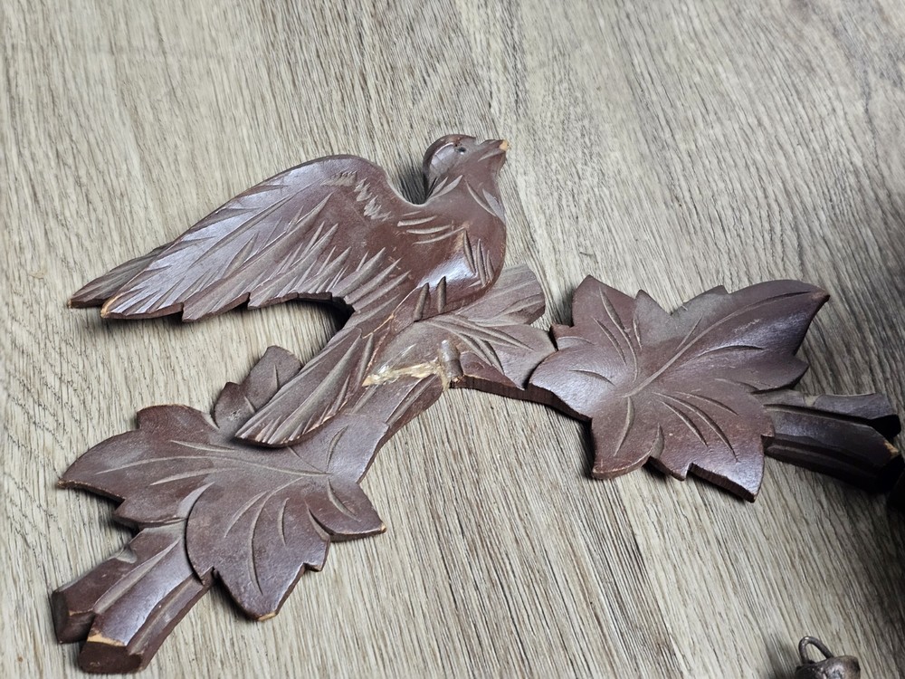 antique German Black Forest Cuckoo Clock Circa 1940's