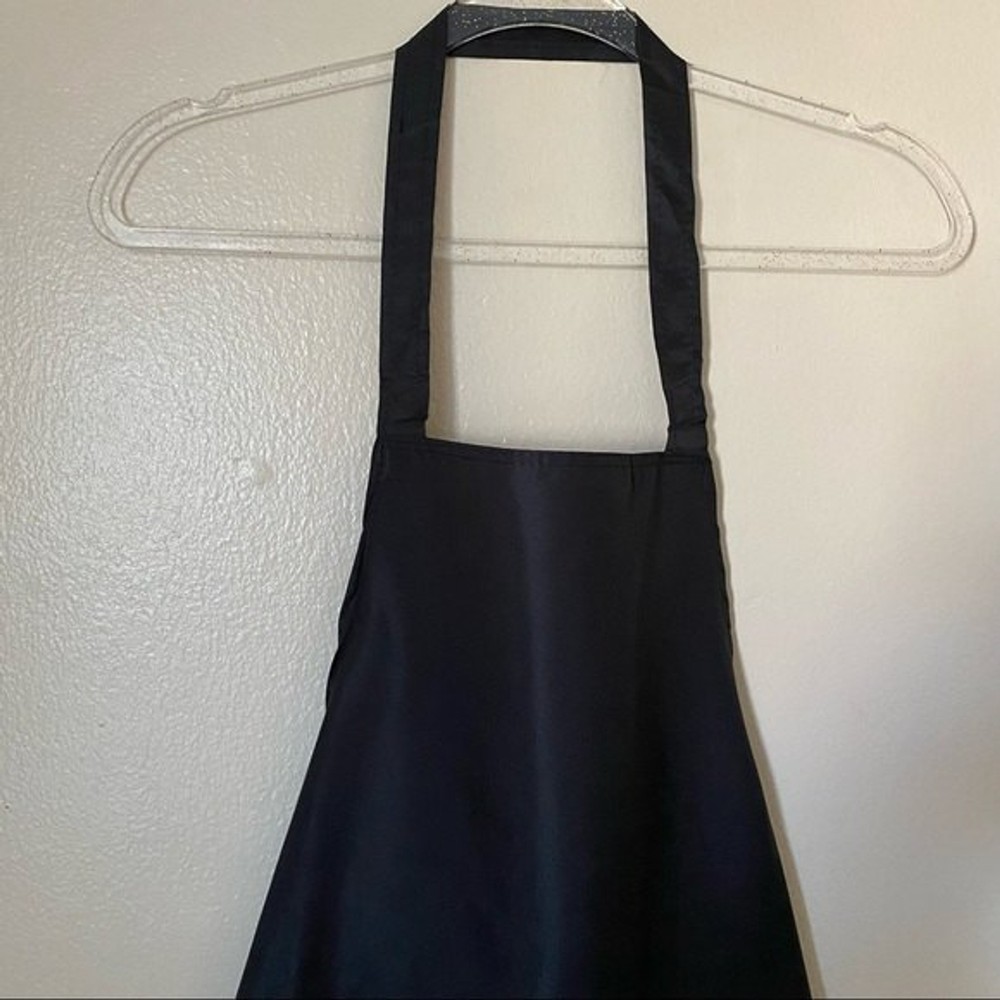 Solid Black Cooking Baking Kitchen Restaurant Apron