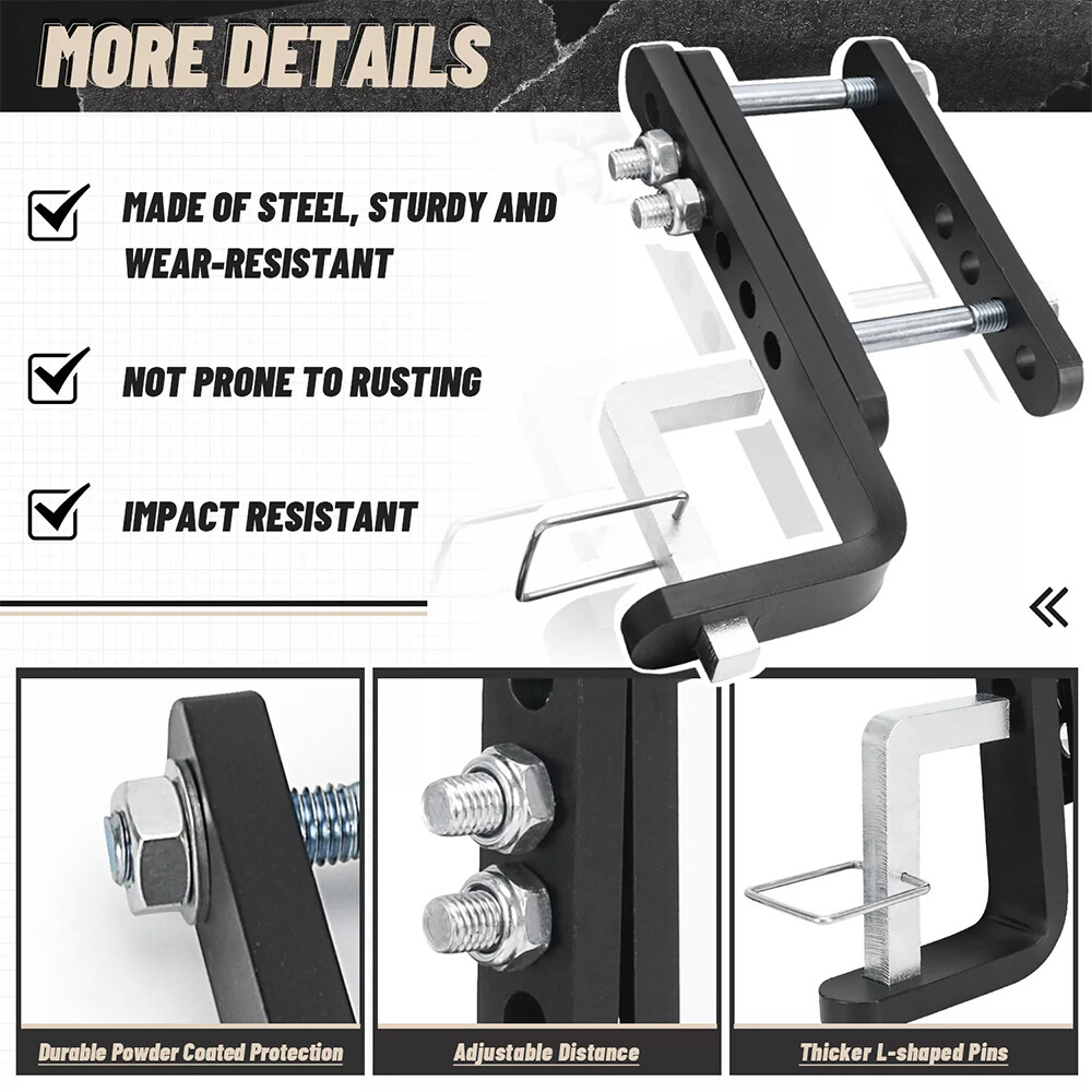 2PC Trailer Sway Control Bracket for Equalizer Hitch-Weight Distribution System