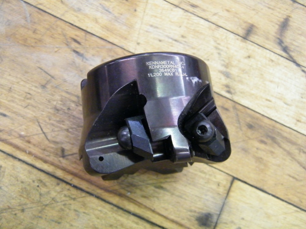 KENNAMETAL KDNR300RN40C4 CARBIDE INSERT SHELL MILLING CUTTER 3"
