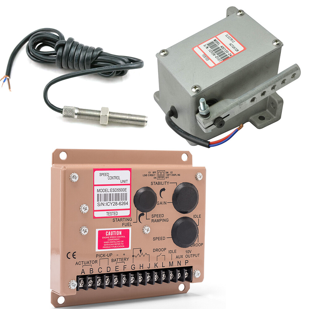 12V Governor ESD5500E Series Electronic Engine Speed Controller +ADC120 Actuator