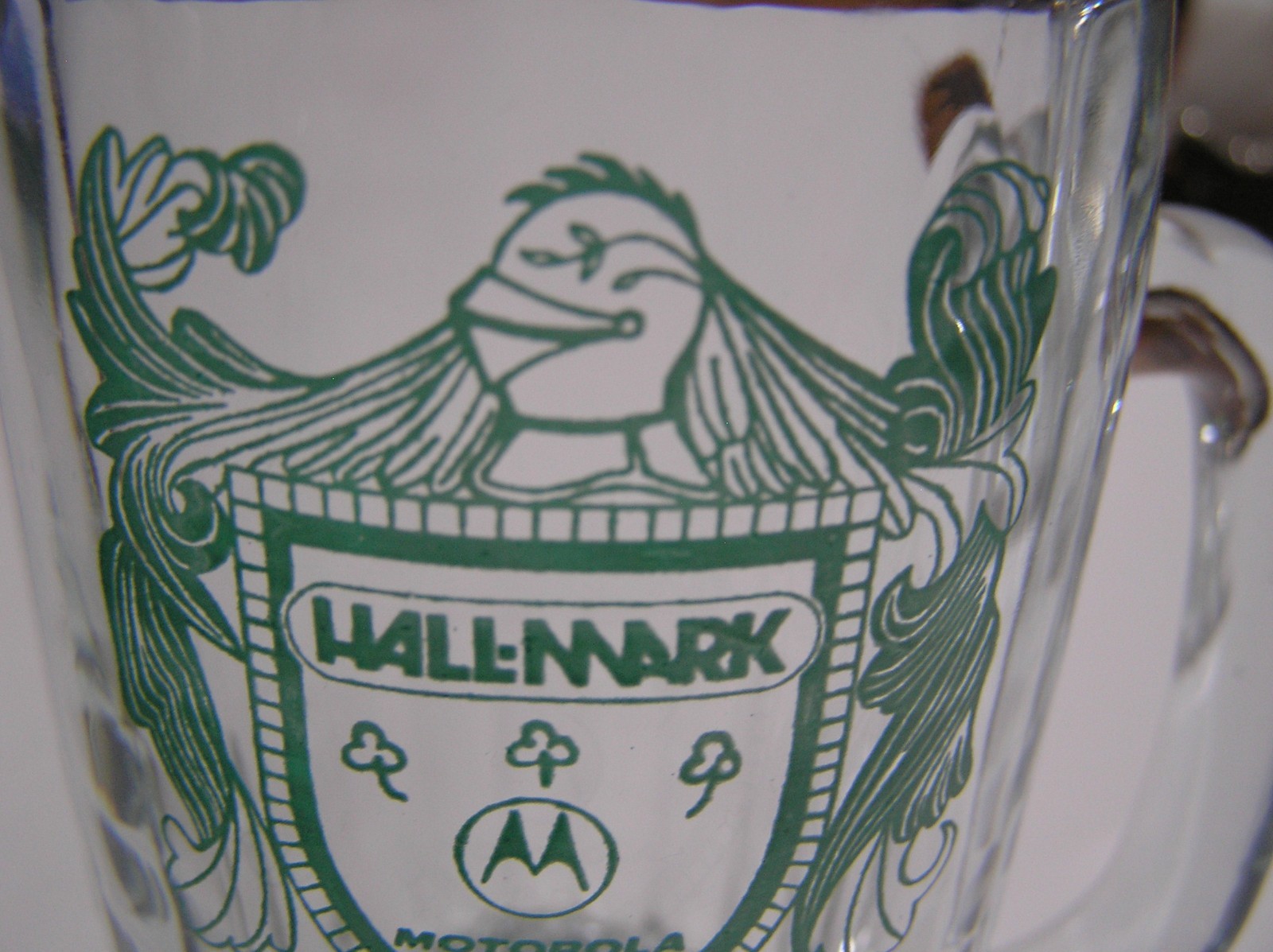 2 Vintage Beer Mugs Commemorating The Motorola St.Patrick's Day Festival in 1988