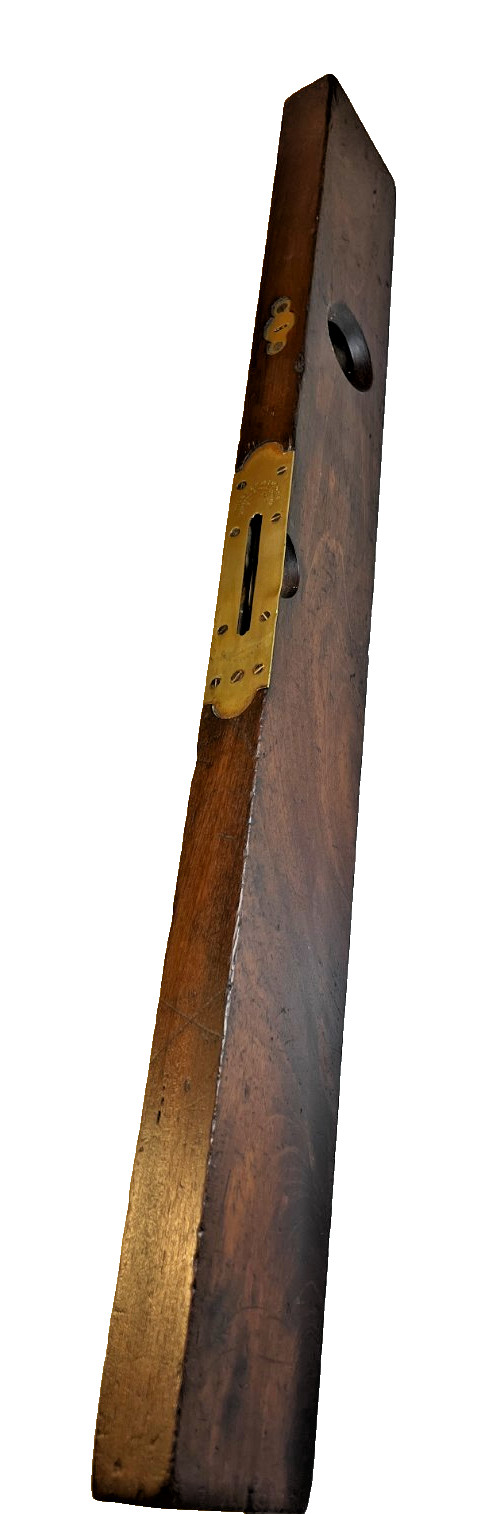 Rare Early Disston & Morss Precision Spirit Level Patent April 25, 1871 28" L