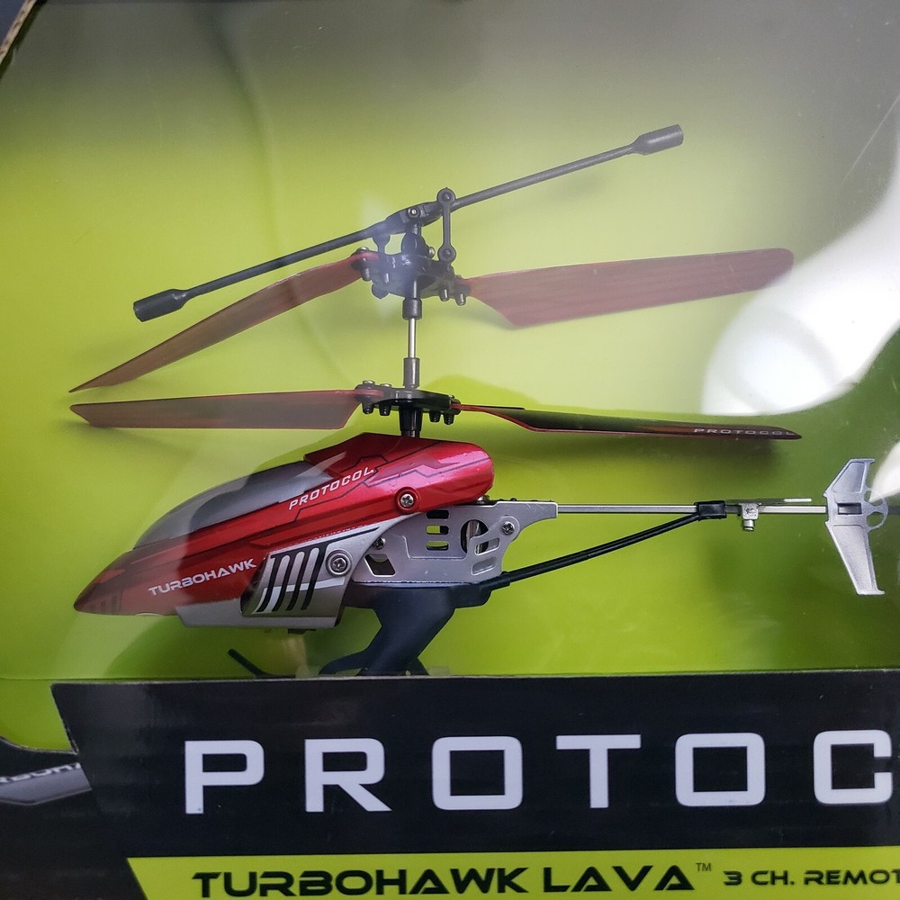 Protocol Turbohawk Lava 3 Ch Remote Control Helicopter Easy LED Realistic Flight