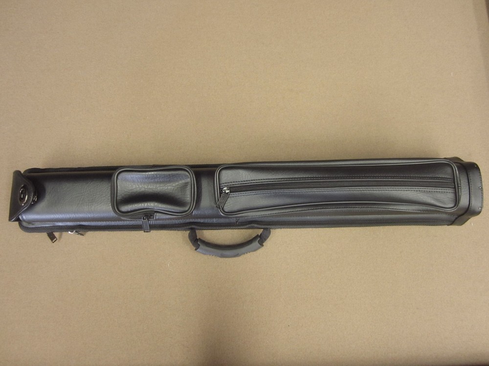 2x4 Pool Cue Case Black Spring Loaded Tubes