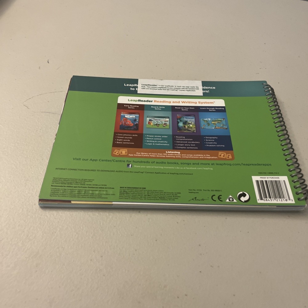 LeapFrog LeapReader Writing Workbook Talking Words Factory Frog Write It