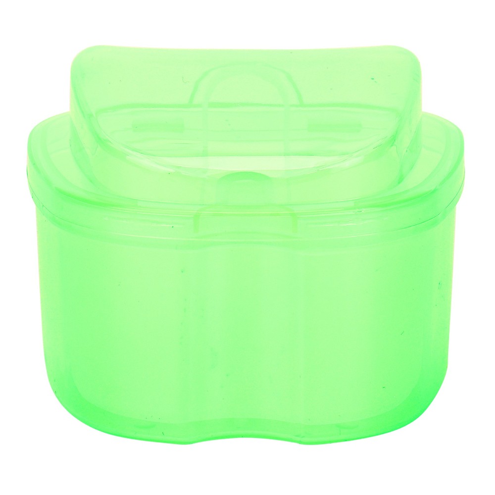 Denture Bath Case Box Soak Container Colored False Teeth Storage Box With