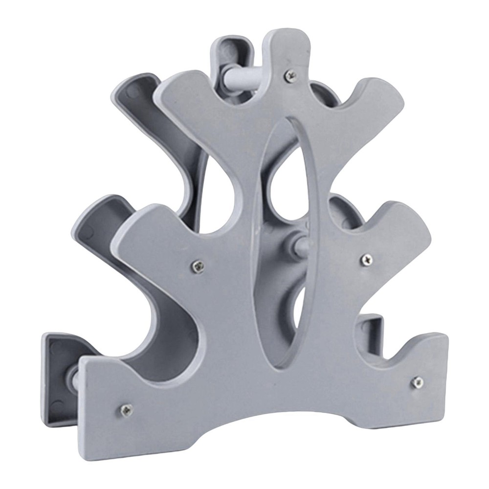 3 Tier Dumbbell Rack Stand Leaf Design Max 25kg Load