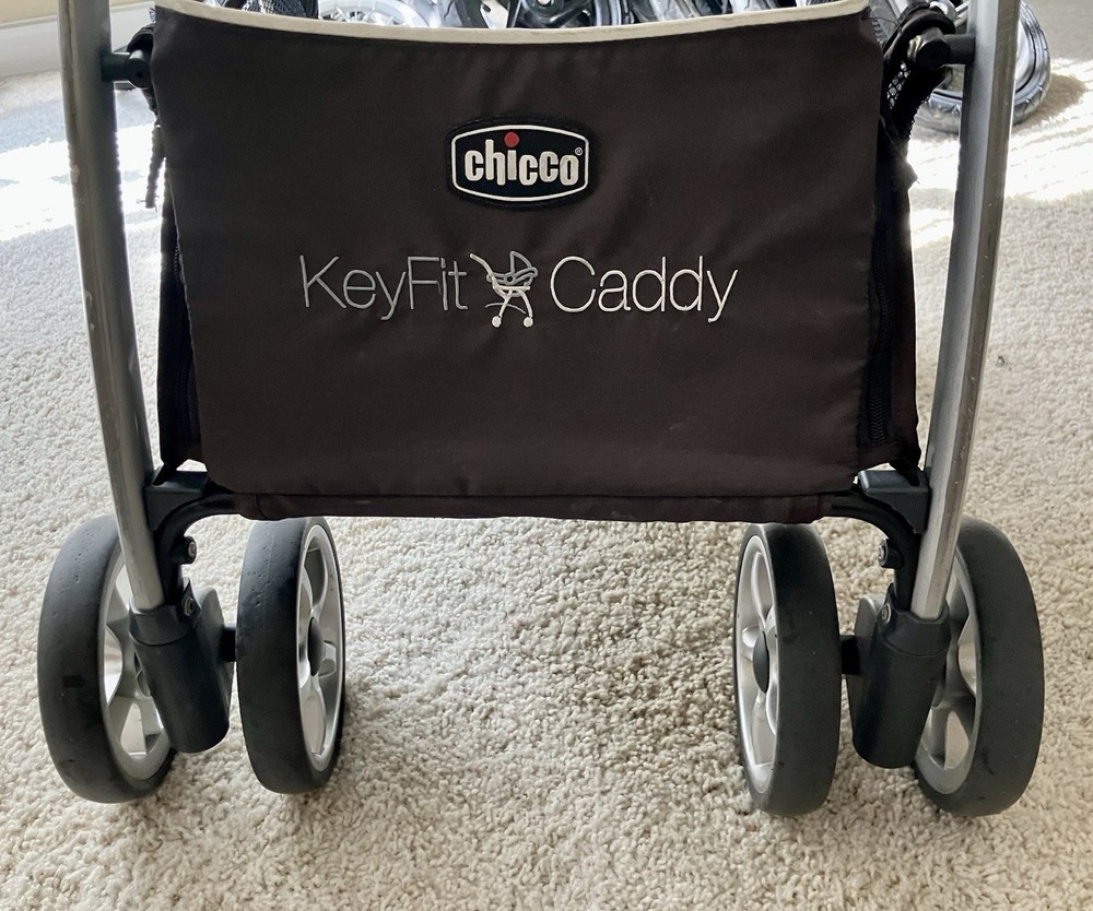 Chicco Keyfit Caddy Stroller - Replacement Front Wheels. - Silver Double Wheels.
