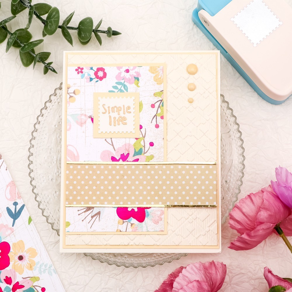 2.5x2CM Rectangular Postage Stamp Punch for Paper Crafting Scrapbooking