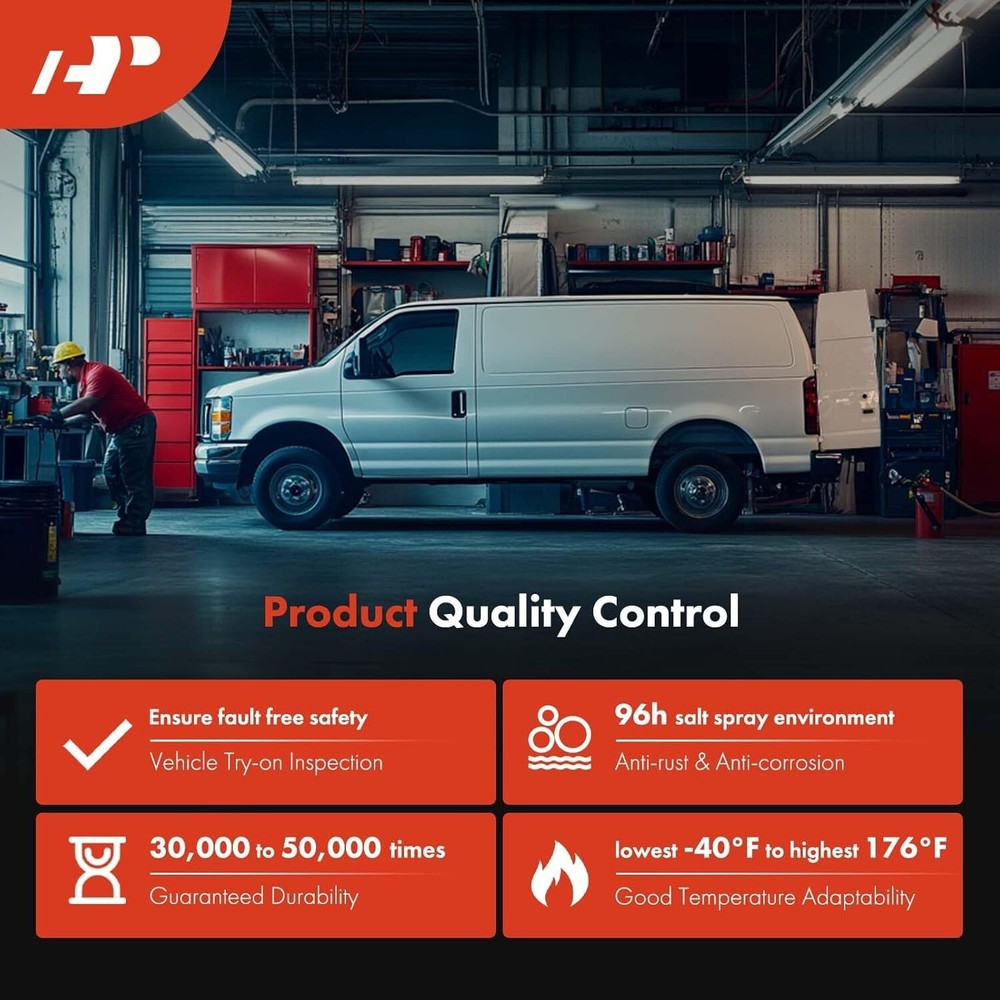 Rear Cargo Door Latch with Handle Compatible with Ford E-150 E-250 E-350