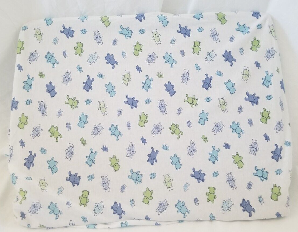 3 pc Carter's Classics Bear Baby Nursery Crib Bedding Set NIP