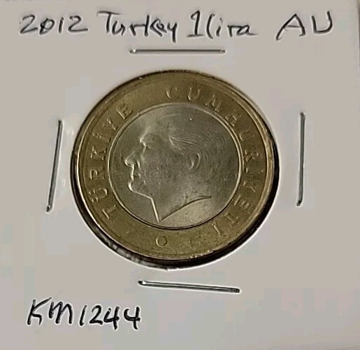 2012 Turkish 1 Lirasi AU