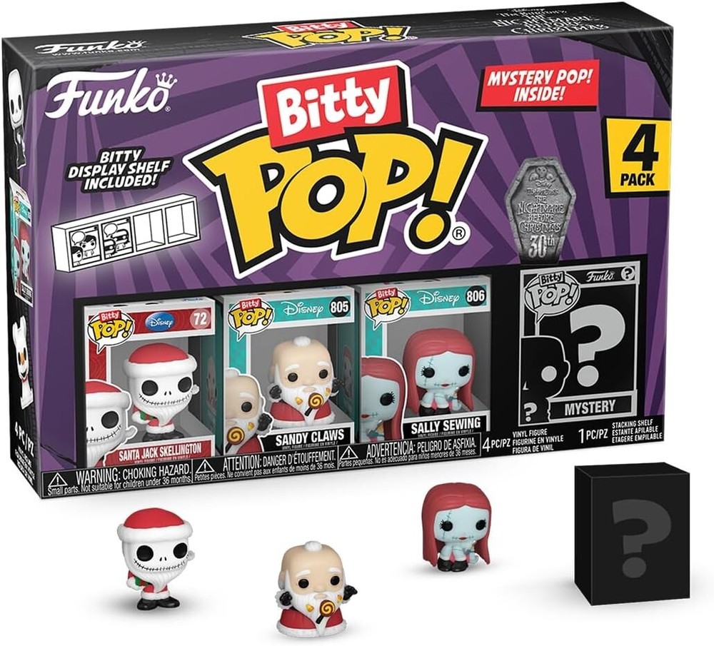 FUNKO Bitty Pop! The Nightmare Before Christmas 4-Pack  #73022