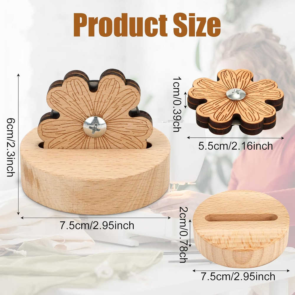 Daisy Thread Cutter, Tabletop Blade Saver Thread Cutter with Anti-Slip Stand