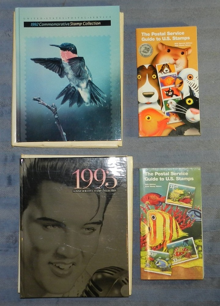 USPS Commemorative Stamp Books 1992 1993 + Guide to U.S. Stamps 1999 2000 lot 4