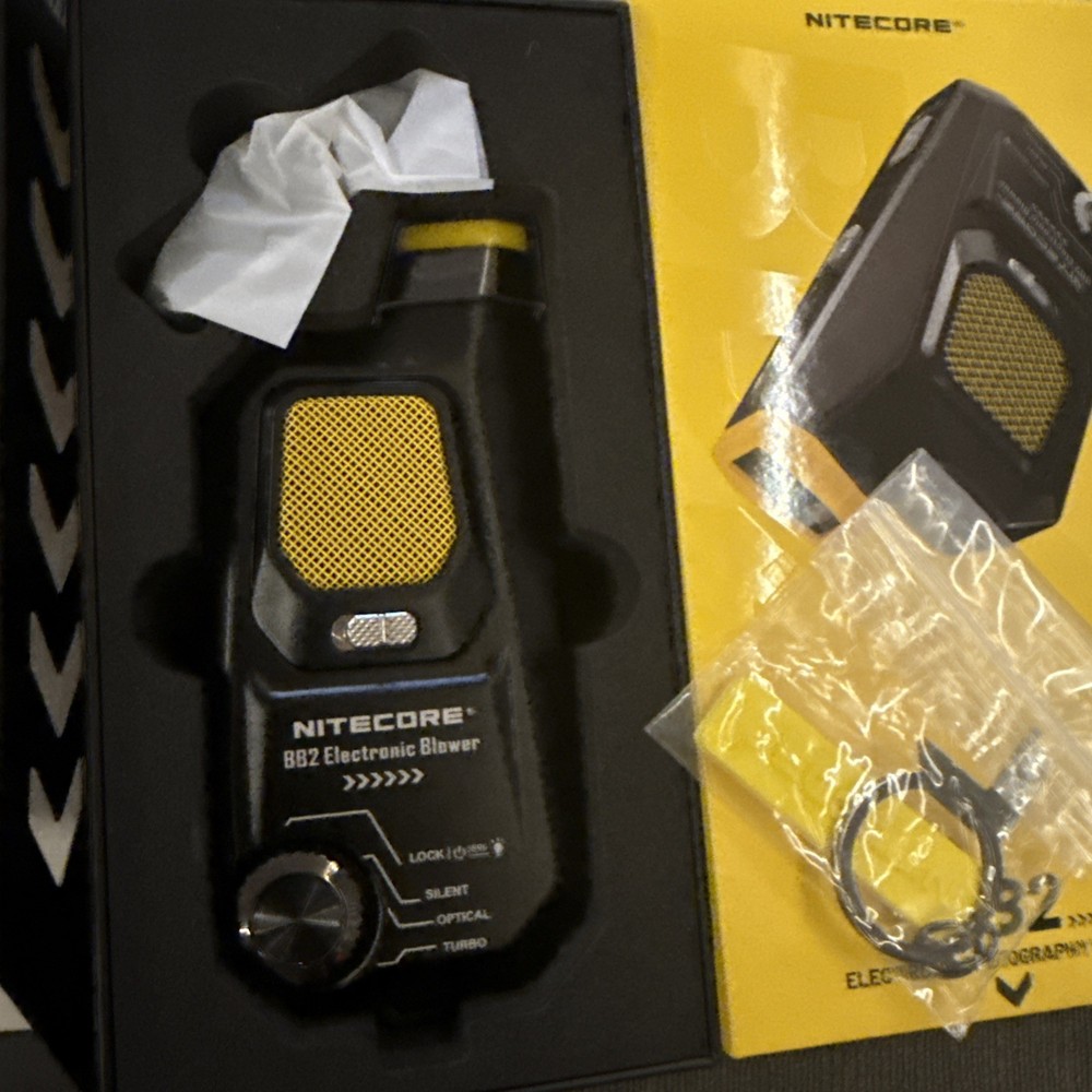 Nitecore BB2 Rechargeable Air Duster for Cameras Electronics Cleaning Air Blower