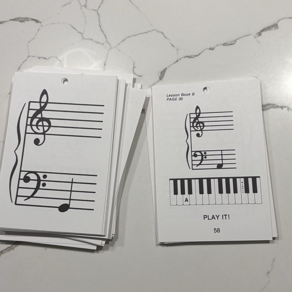 Alfred's Basic Piano Prep Course: Flash Cards Levels A & B Open Package EUC!