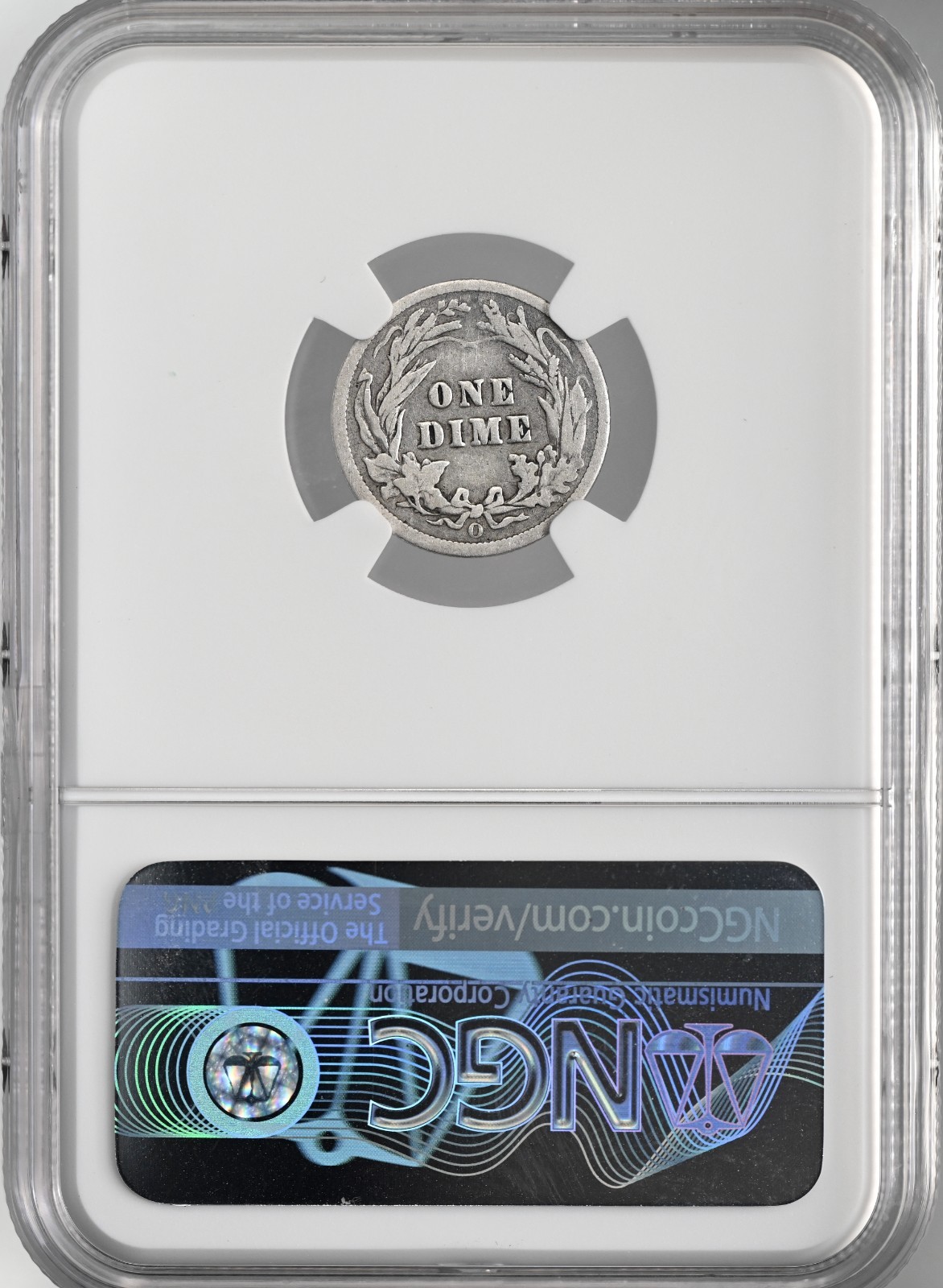 1900-O 10C BARBER SILVER DIME "NEW ORLEANS" NGC G6 #8404752-022