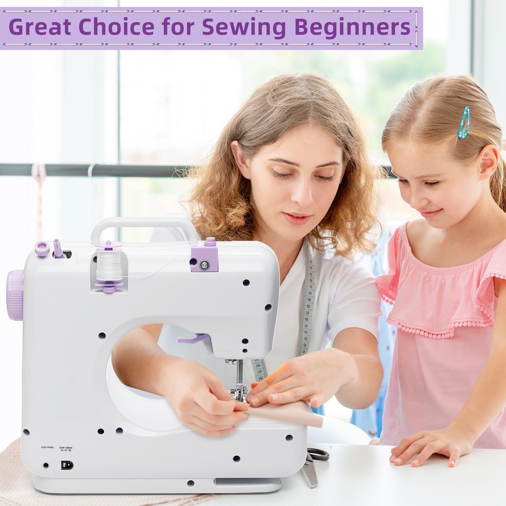 Mini Electric Sewing Machine, Portable & Small Sewing Machine with12 Built-in...